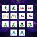 Original Design Alien Stickers Digital Download Cute Sci-Fi Sticker Bundle