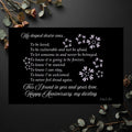 My Deepest Desire Anniversary Card Digital Download | Black Floral Design