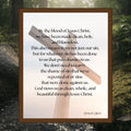 Mindful meditation quote, digital download, God Views Us wall art , Cross design