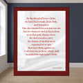 Mindful meditation quote, digital download, God Views Us, white satin design, wall art