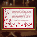 Hearts Design Anniversary Card Digital Download Romantic Wife Love Letter Printable