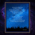 Calm the Storm wall art, night sky design, spiritual quote, digital download poster