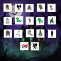 Cryptid Halloween Stickers Digital Download Cryptozoology Printable Sticker Set