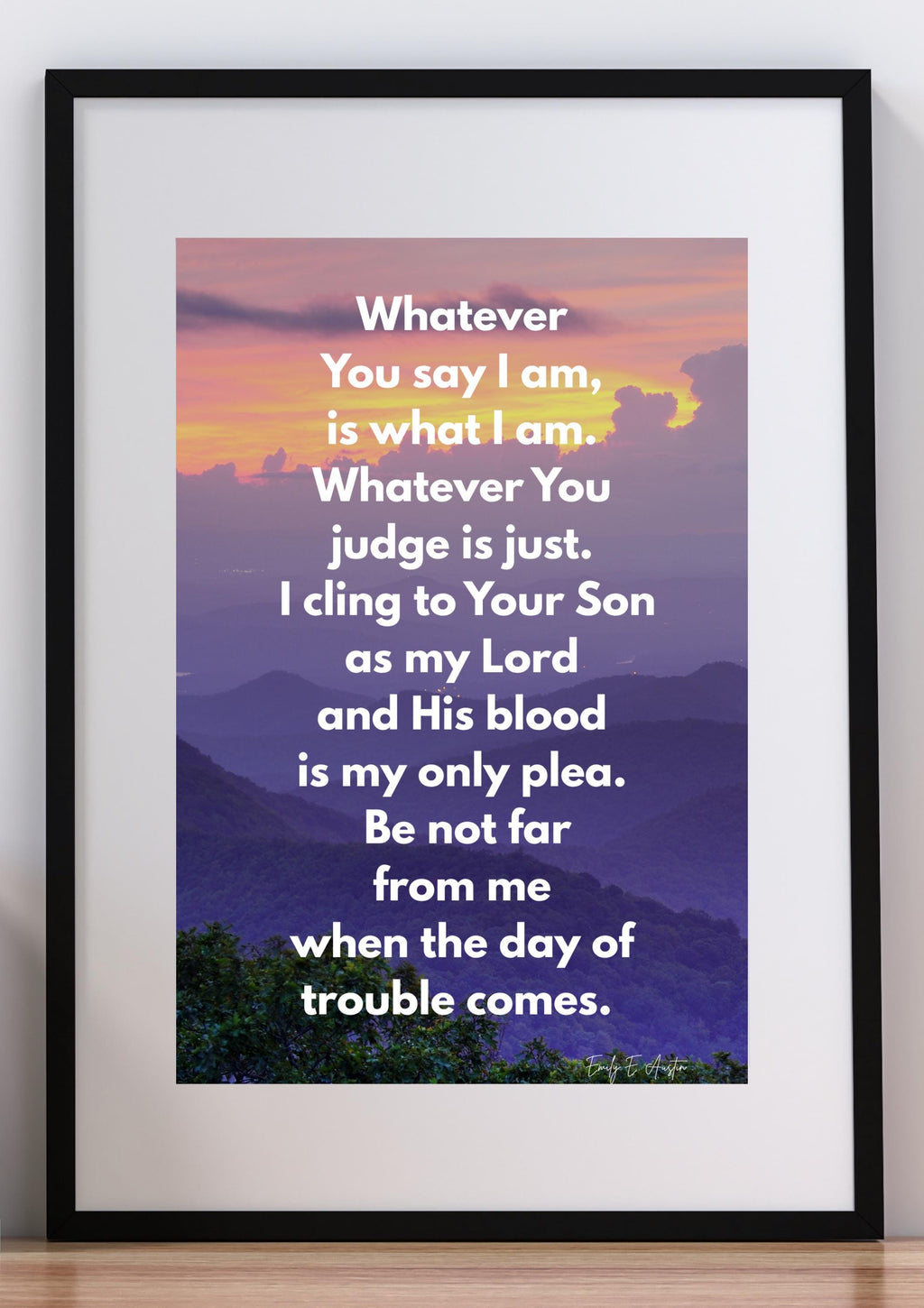 Guided Prayer Wall Art - "Whatever You Say I Am" - Prayer - Digital Download Poster