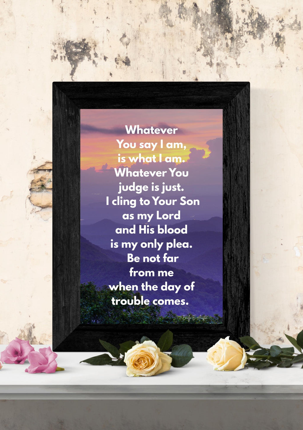 Guided Prayer Wall Art - "Whatever You Say I Am" - Prayer - Digital Download Poster