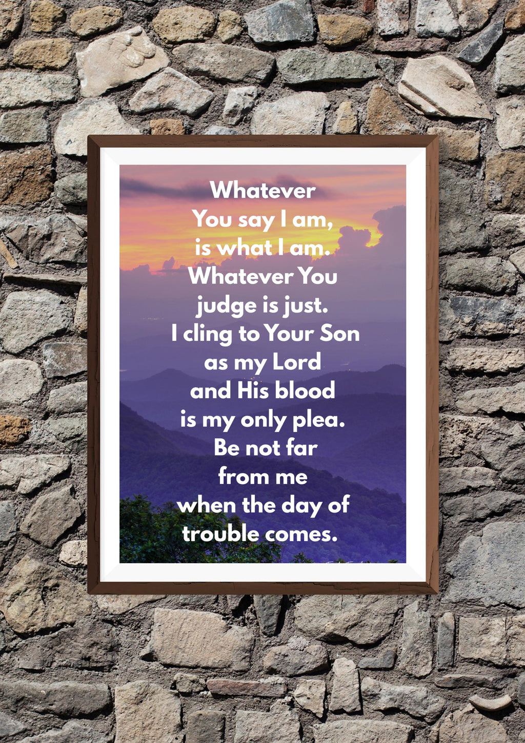 Guided Prayer Wall Art - "Whatever You Say I Am" - Prayer - Digital Download Poster