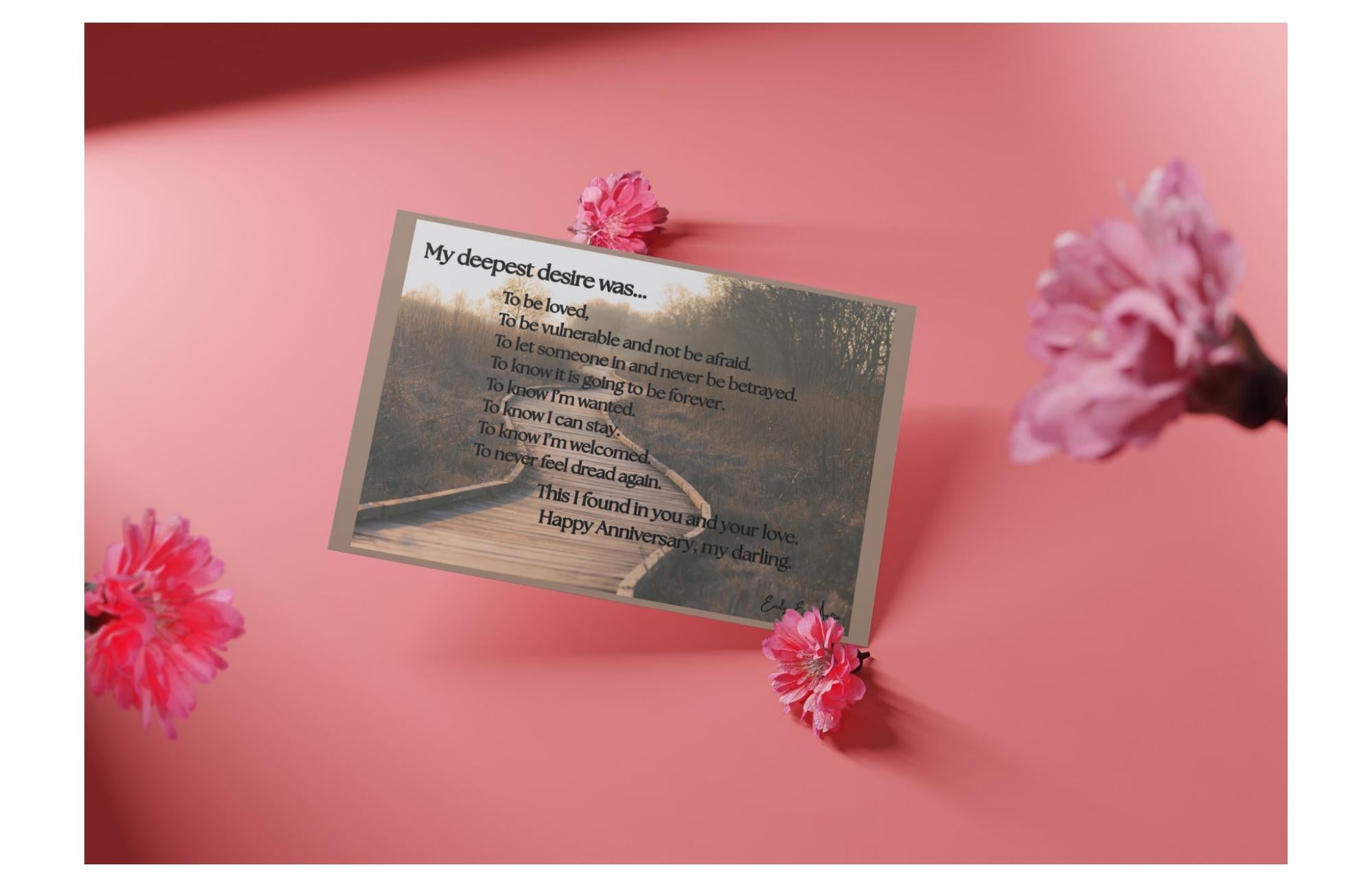 Anniversary Card "My Deepest Desire" - Pathway