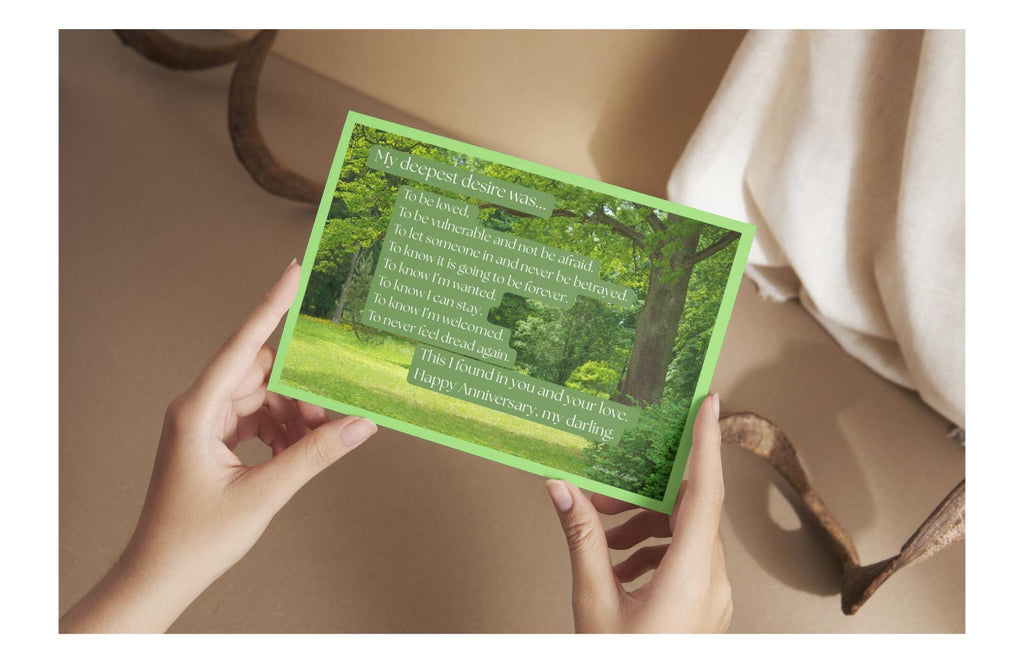 Anniversary Card "My Deepest Desire" - Forest