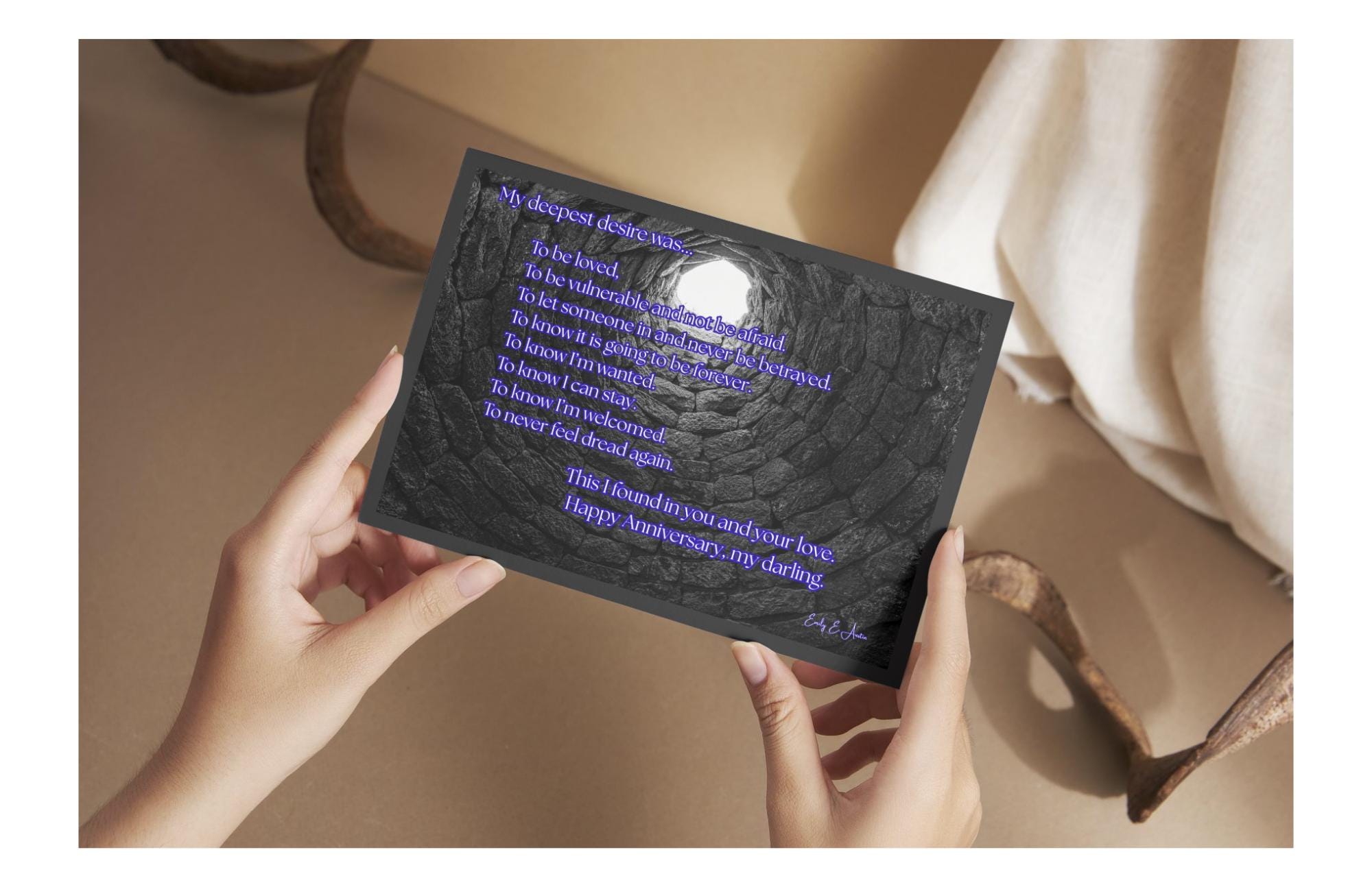 Anniversary Card "My Deepest Desire" - Well