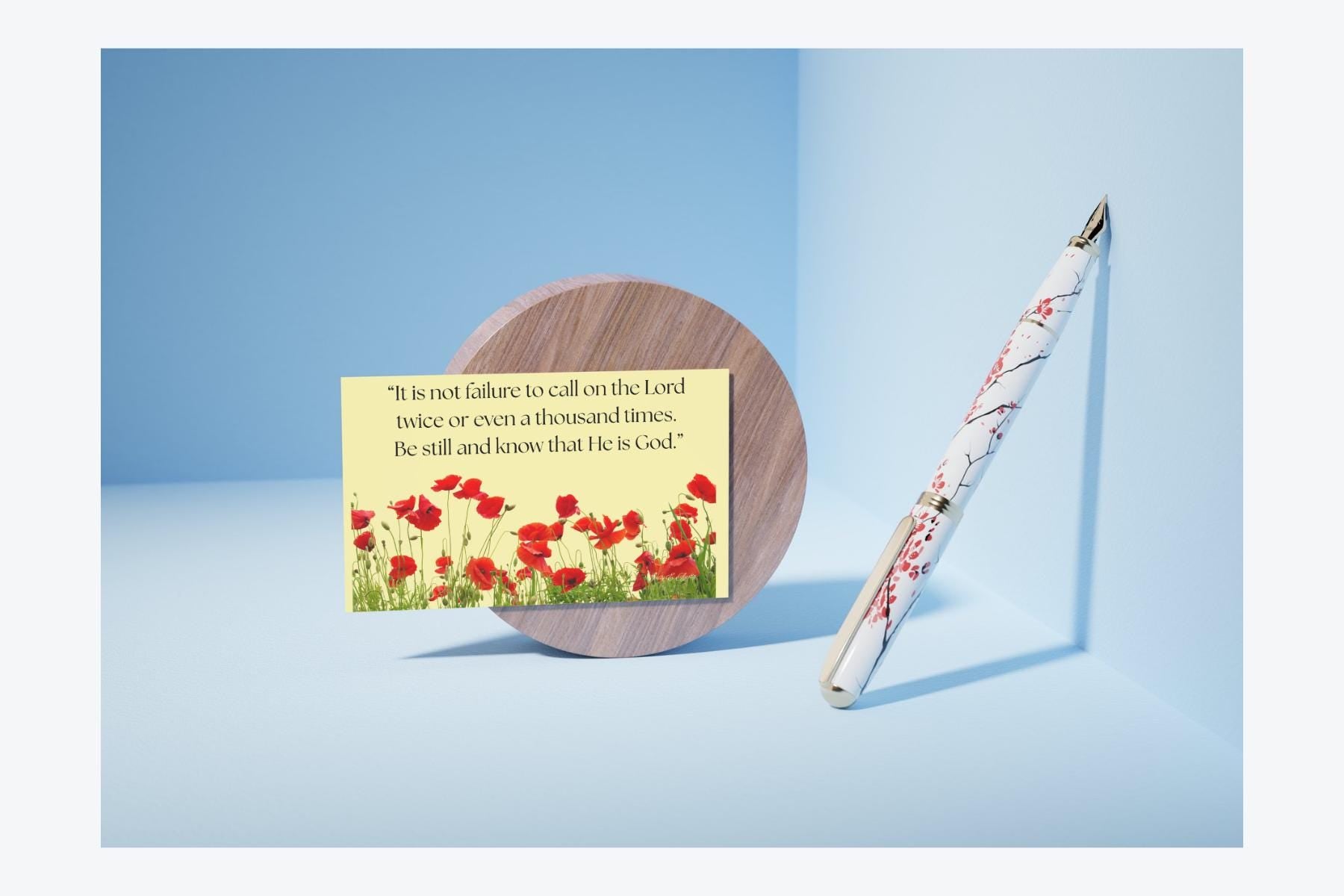 Devotional Inspiring Quote Card "It Is Not Failure" - Digital Download Card