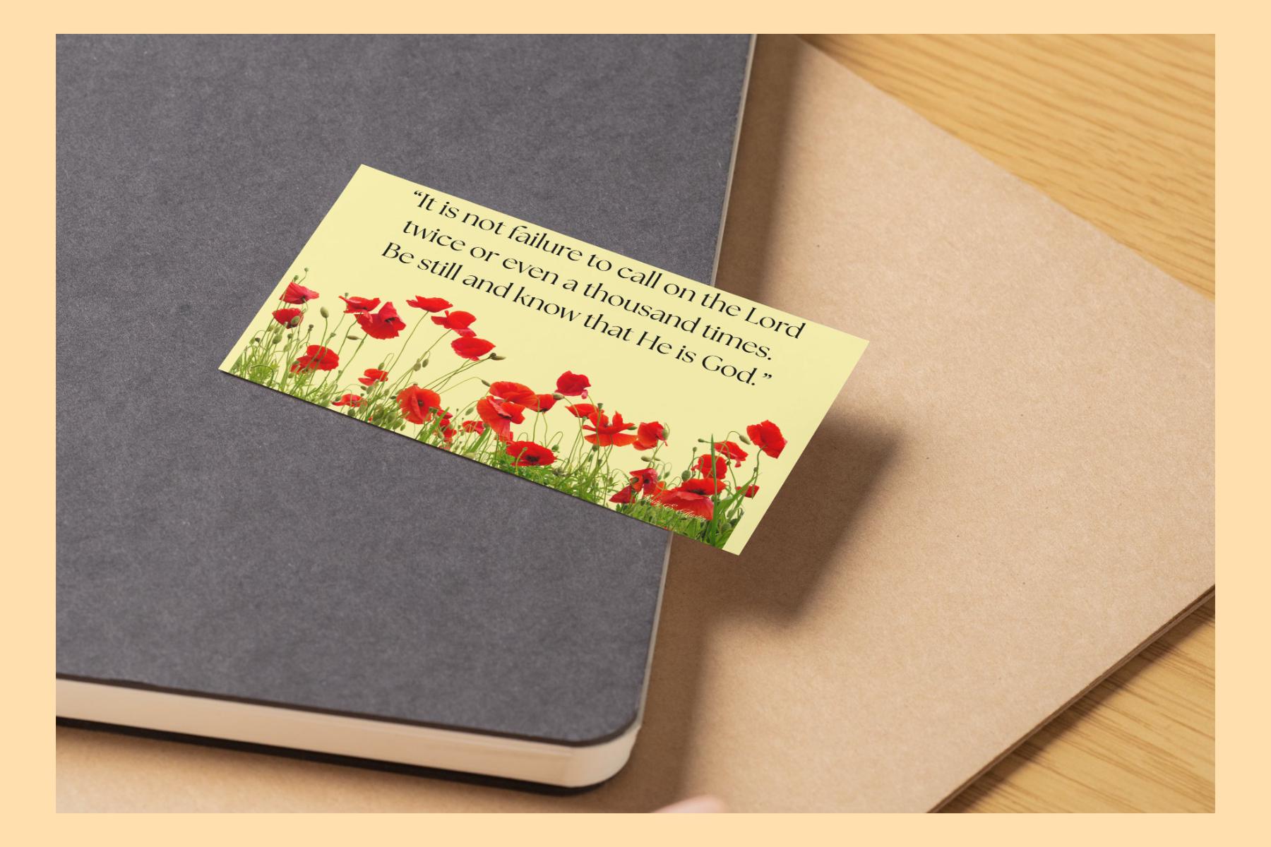 Devotional Inspiring Quote Card "It Is Not Failure" - Digital Download Card