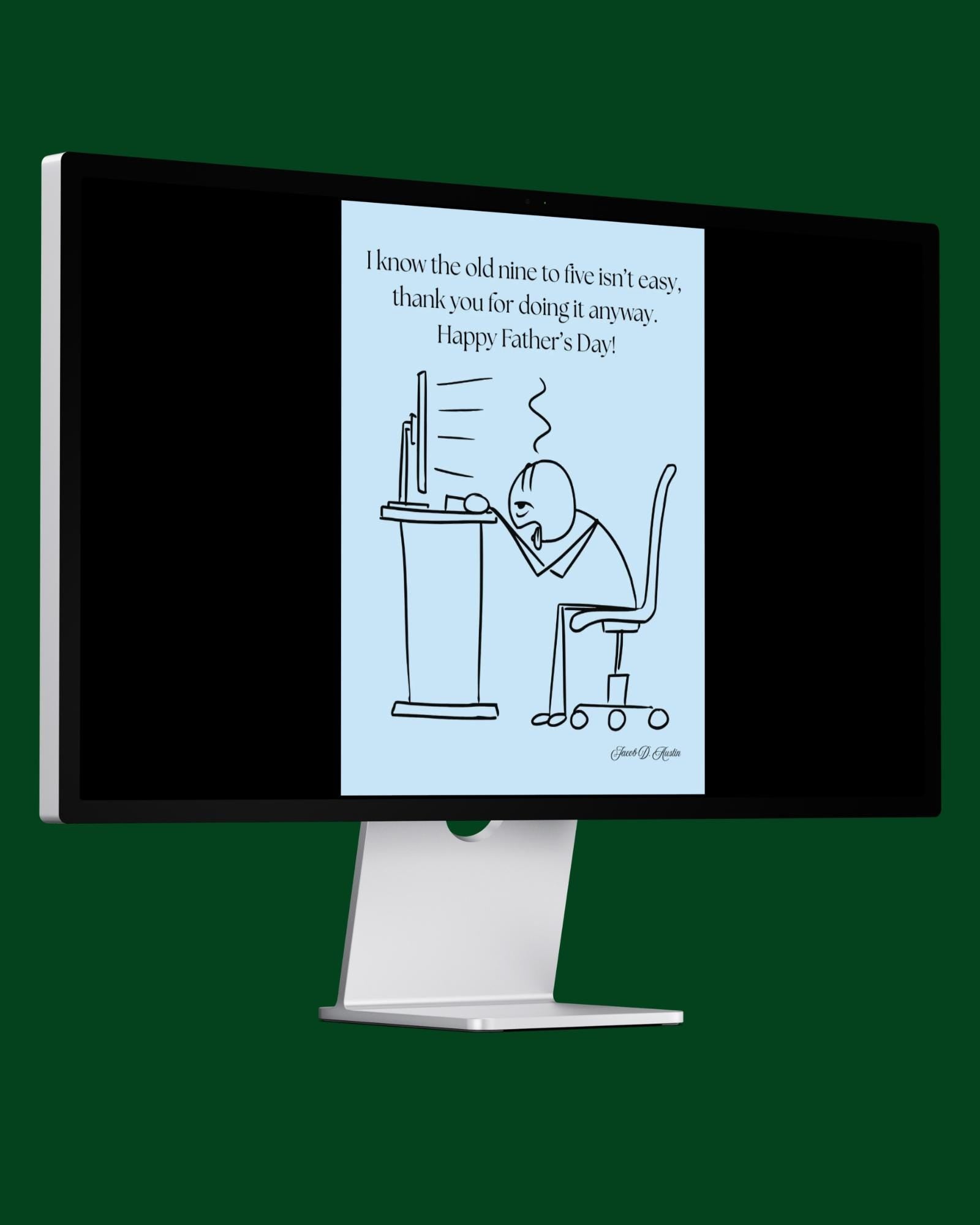 Father's Day Exhausted Dad Card