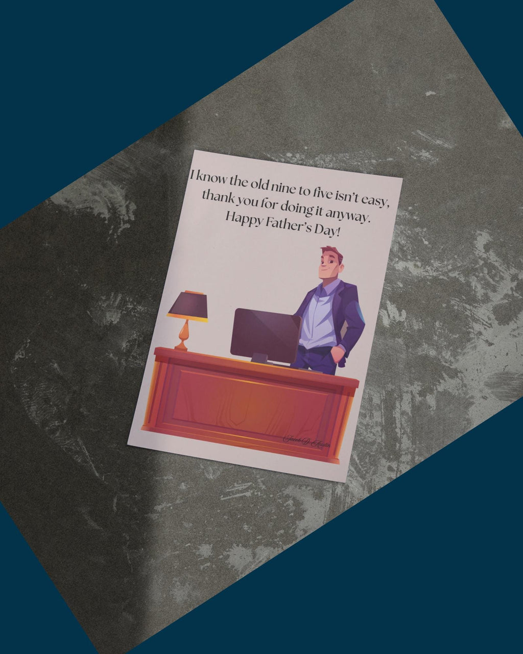 Father's Day at the Office Card