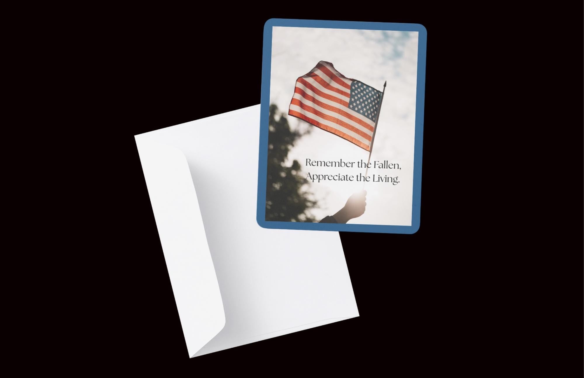 Memorial Day Flag Card