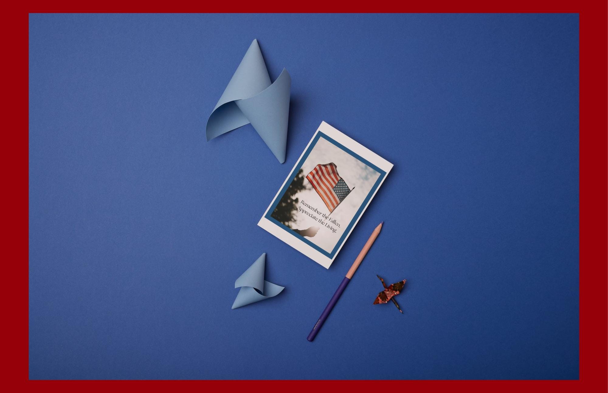 Memorial Day Flag Card