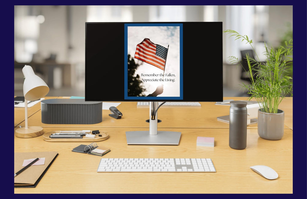 Memorial Day Flag Card