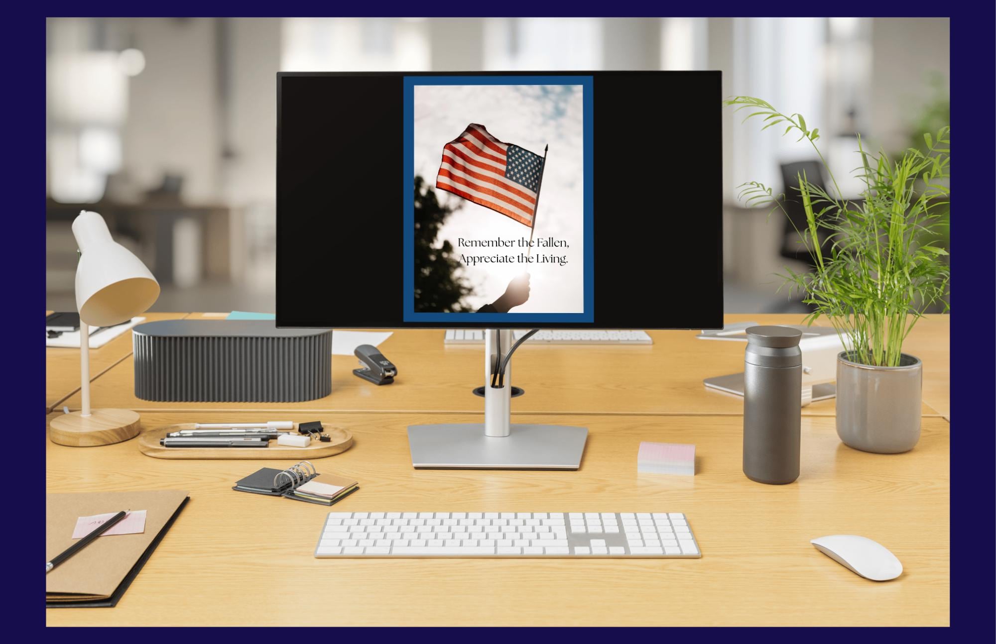 Memorial Day Flag Card