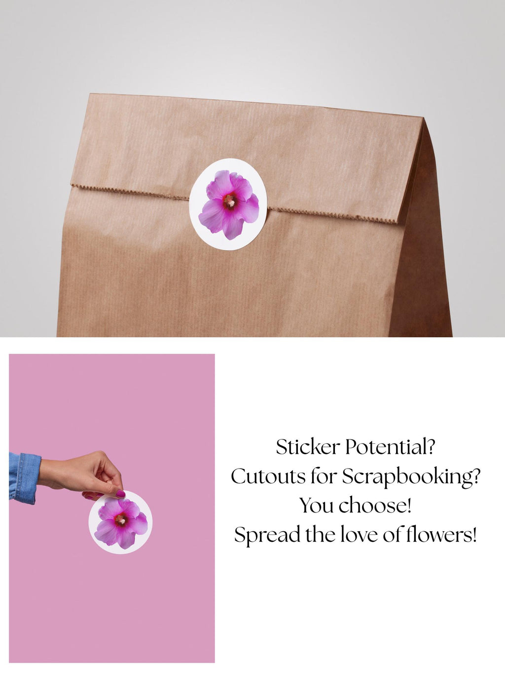 Pink flower stickers digital download, watercolor floral clipart set, printable planner decals