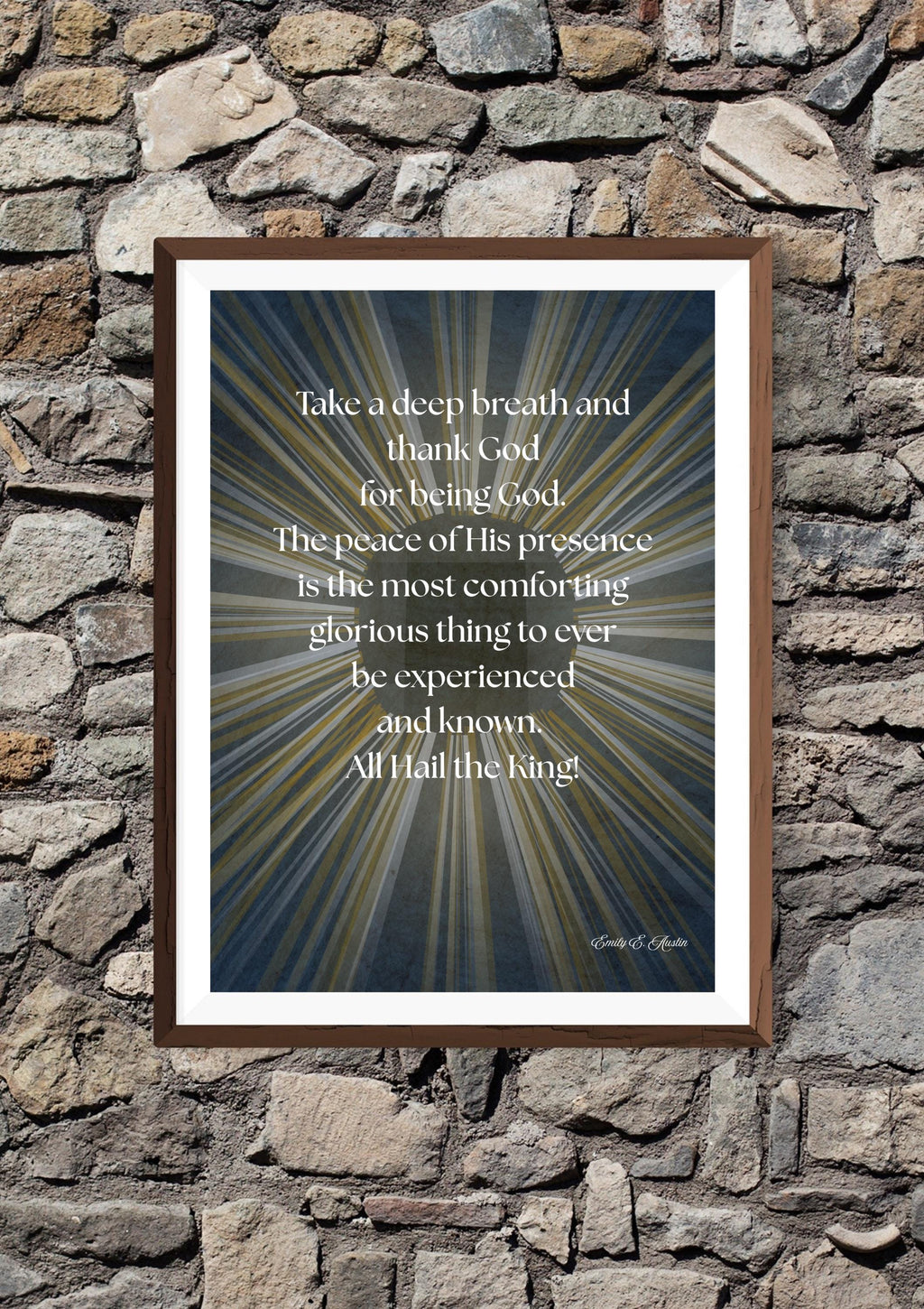 Take a Breath meditation poster, spiritual wall art digital download, mindfulness print