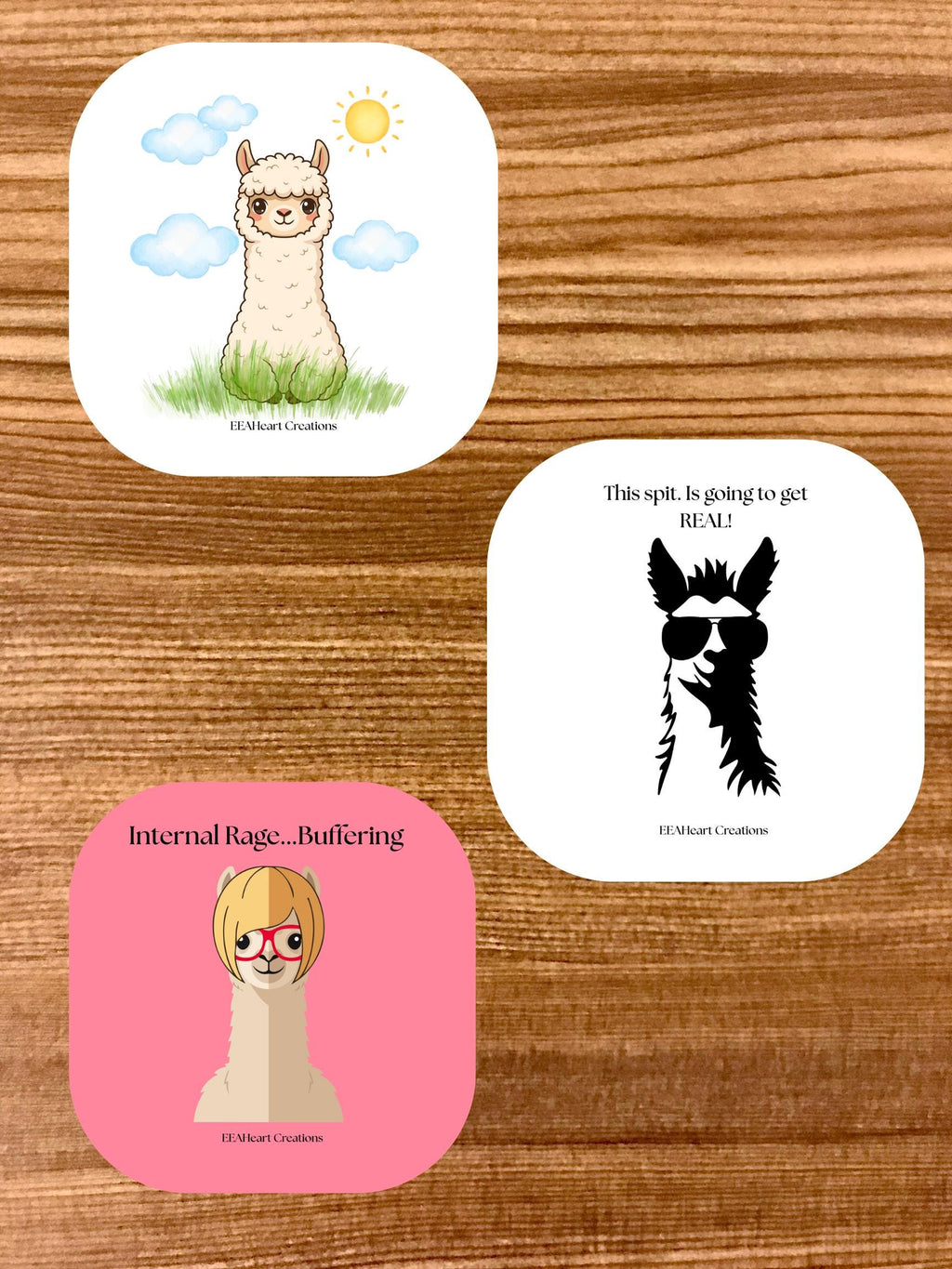 Llama Stickers - Digital Download