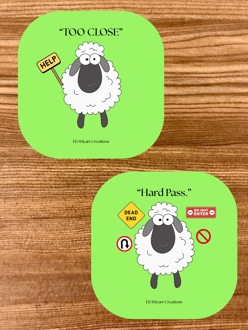 Funny Sheep Stickers - Digital Download