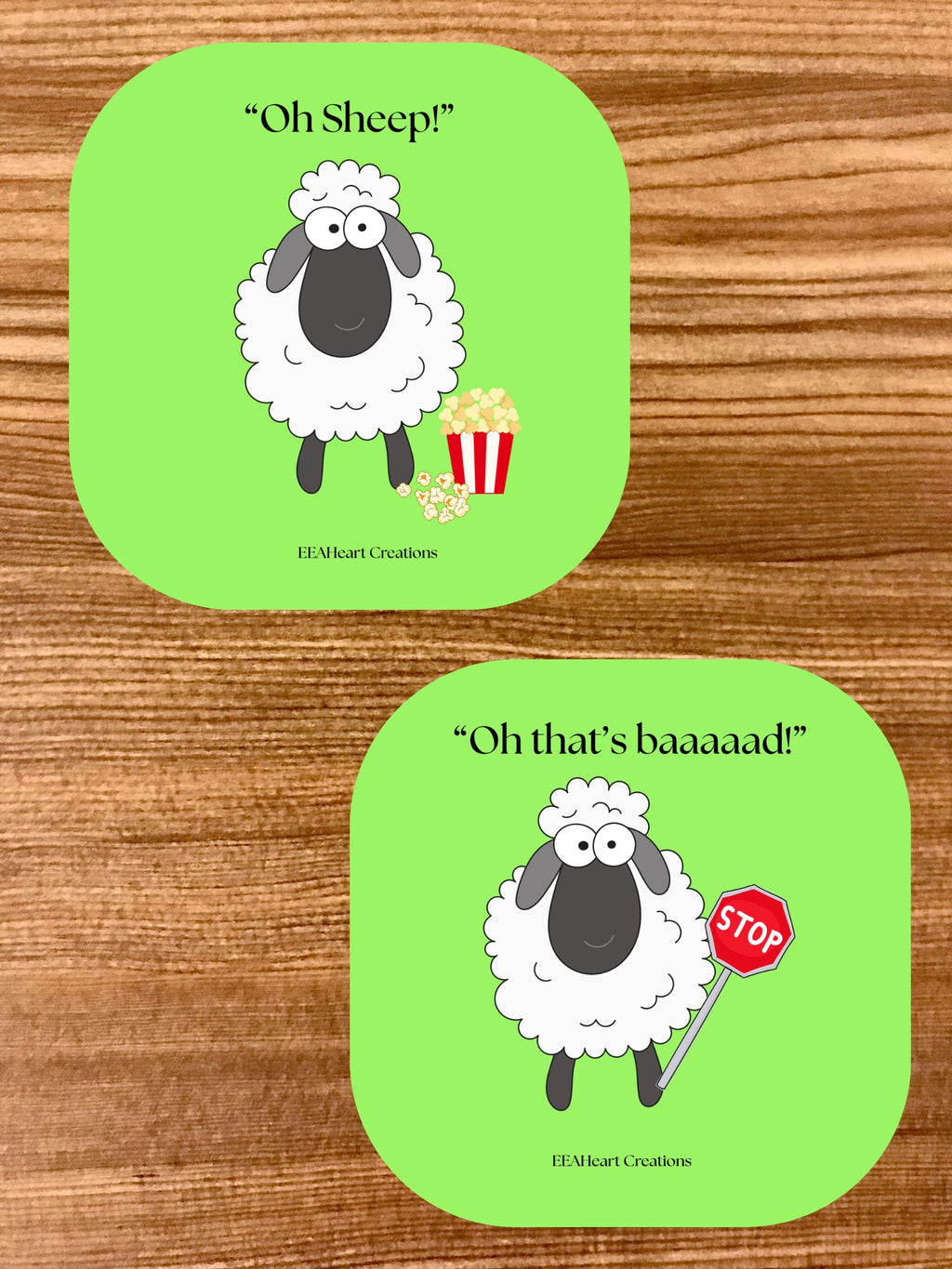 Funny Sheep Stickers - Digital Download