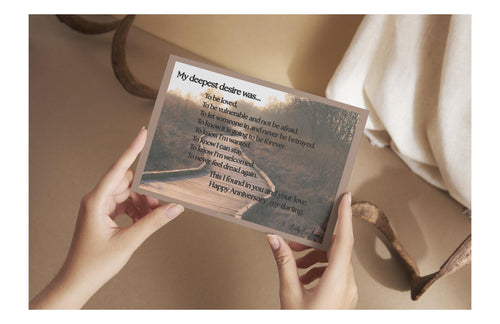 Anniversary Card "My Deepest Desire" - Pathway