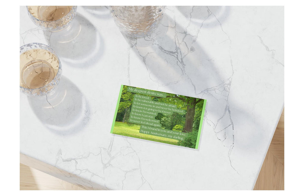 Anniversary Card "My Deepest Desire" - Forest