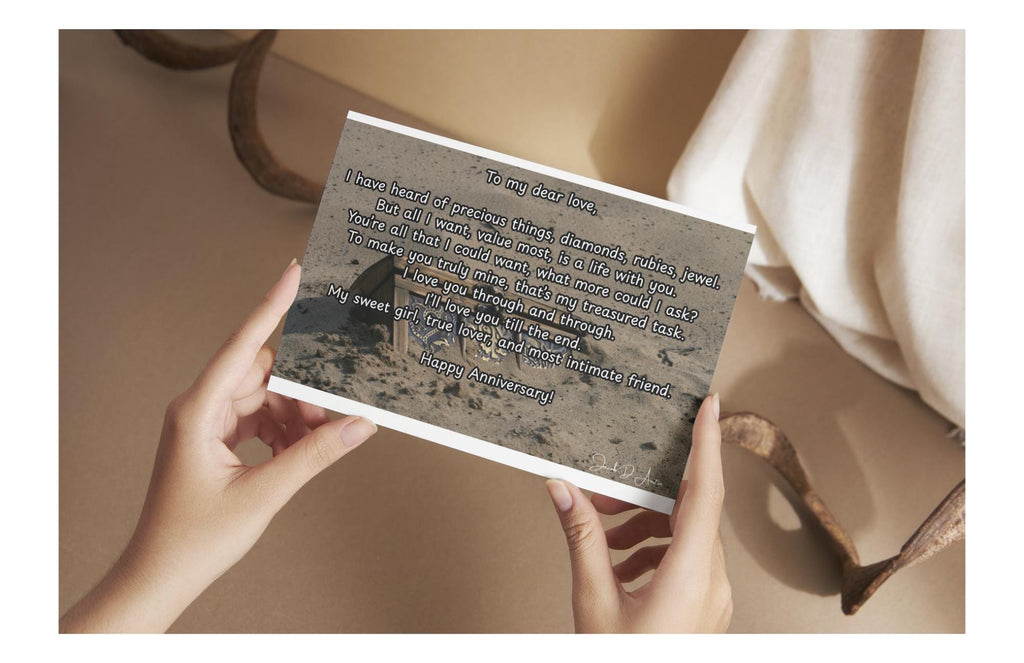 Anniversary Card "To My Dear Love" - Treasure Sand