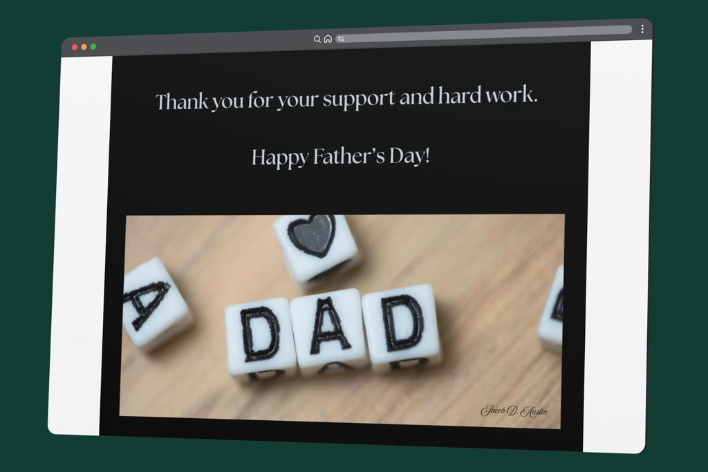 Father's Day Dad Blocks Card