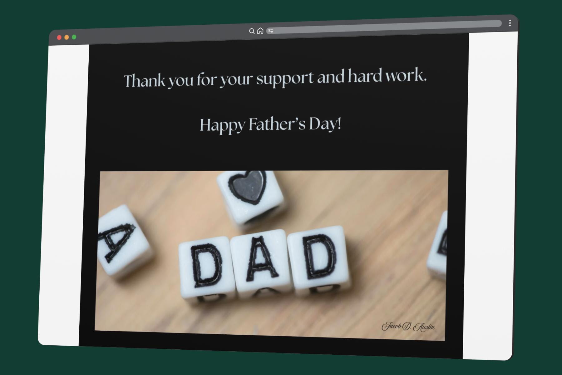 Father's Day Dad Blocks Card