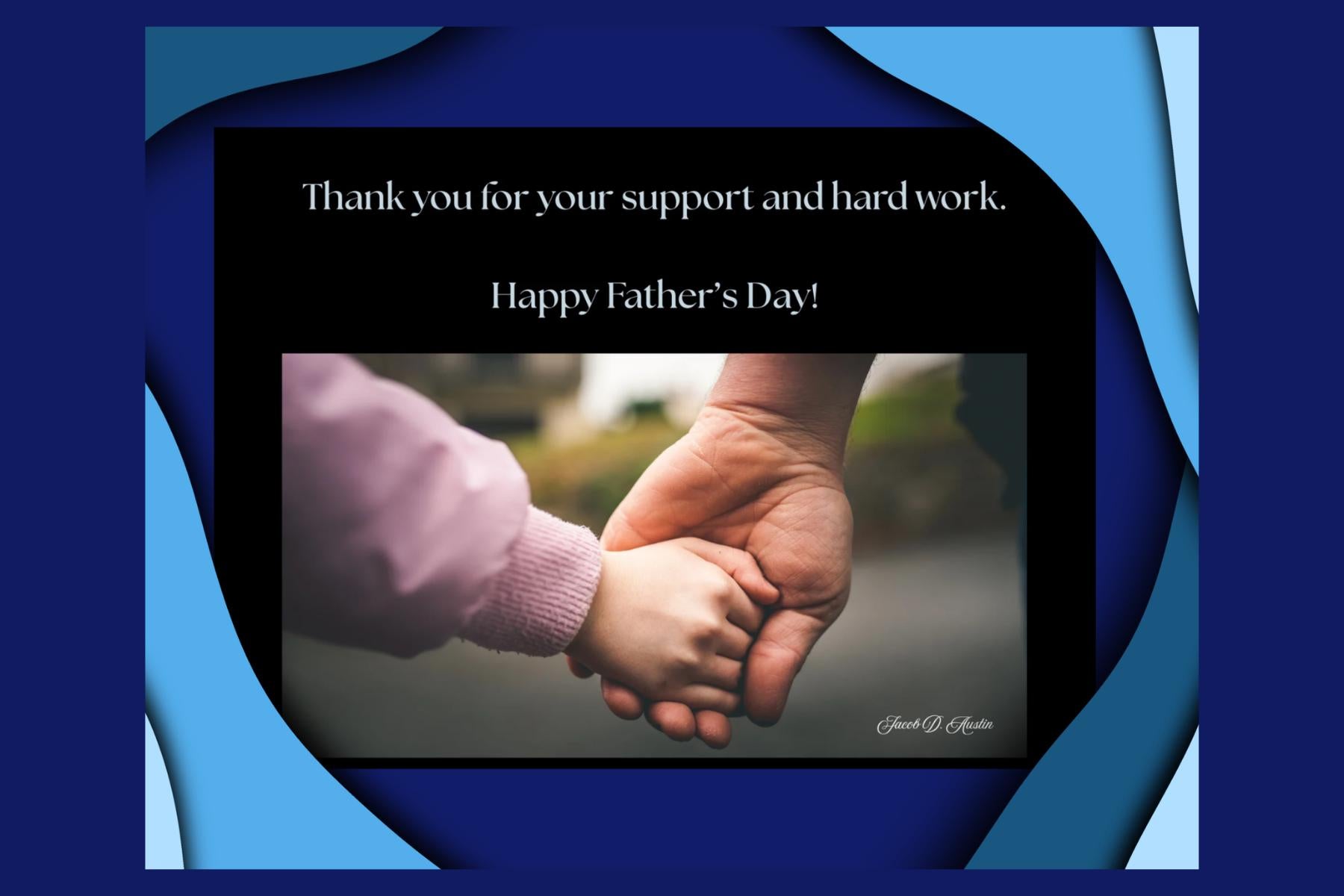 Father's Day Hand Hold Card