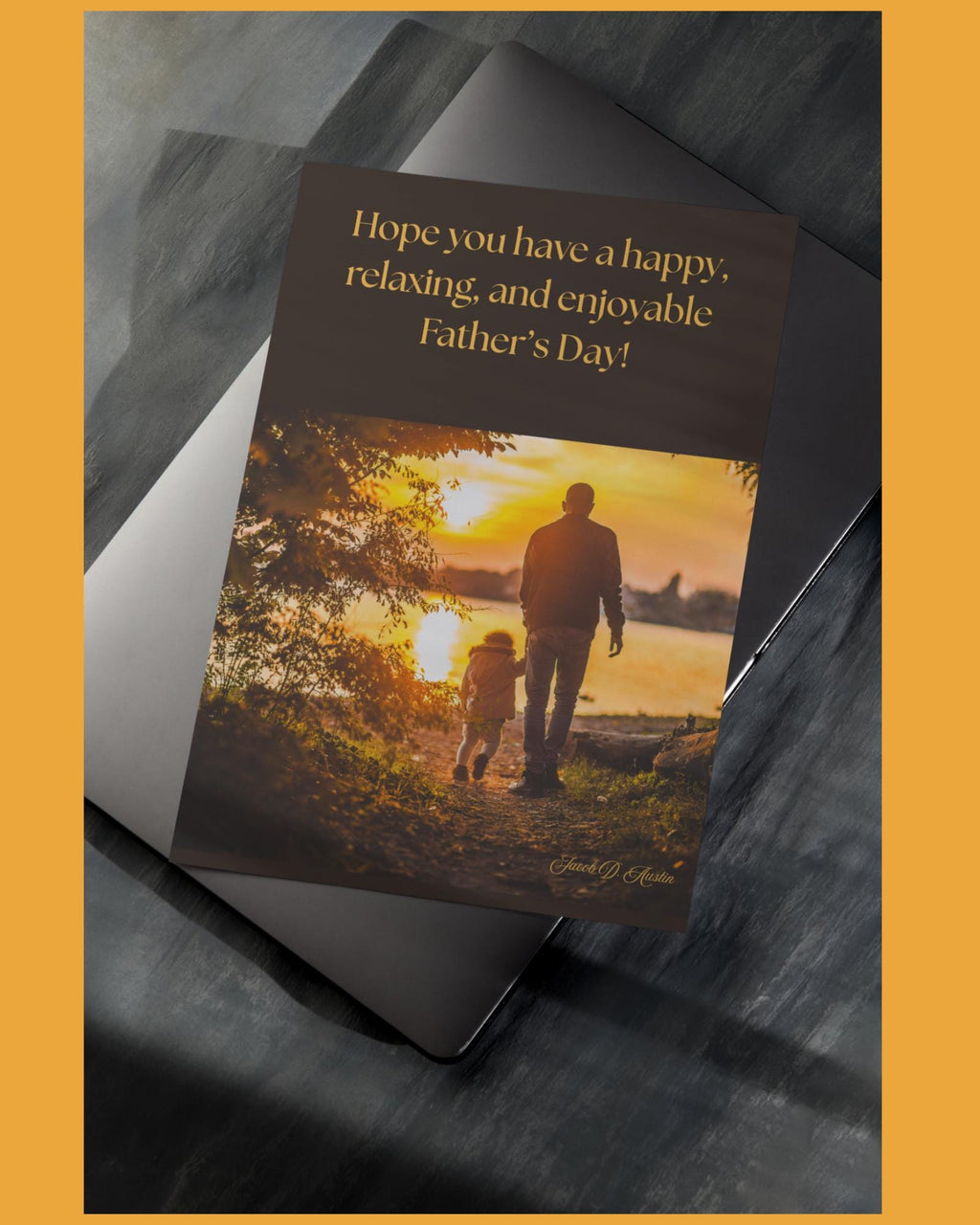 Father's Day Card - Sunset