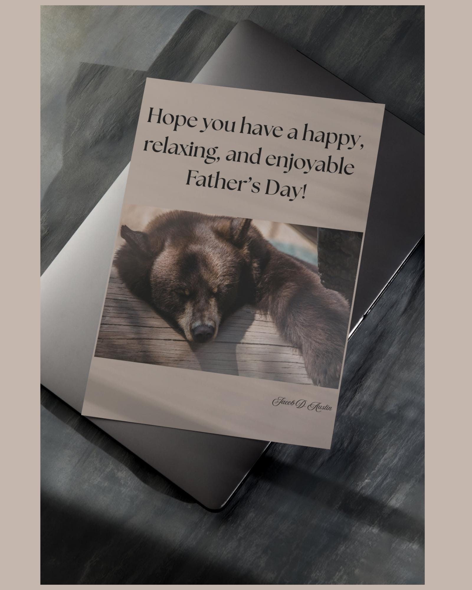 Father's Day Card - Papa Bear