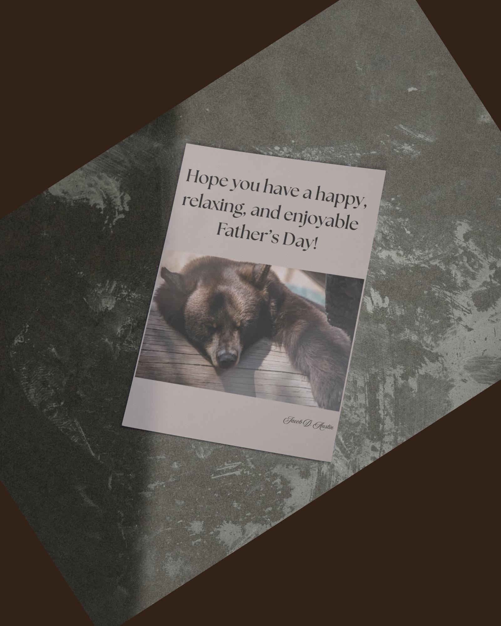 Father's Day Card - Papa Bear