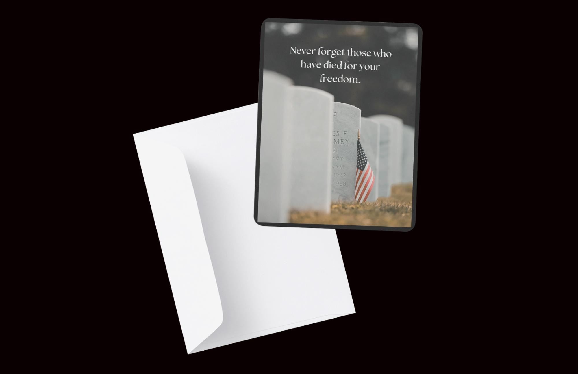 Never Forget Memorial Day Card