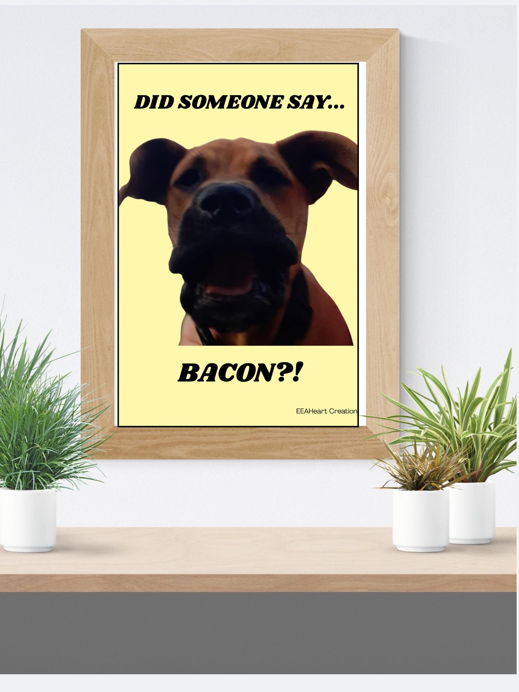 Buford the Dog - Bacon! Poster