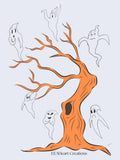 Ghost stickers printable, instant download spooky ghost decals, DIY planner and laptop decor