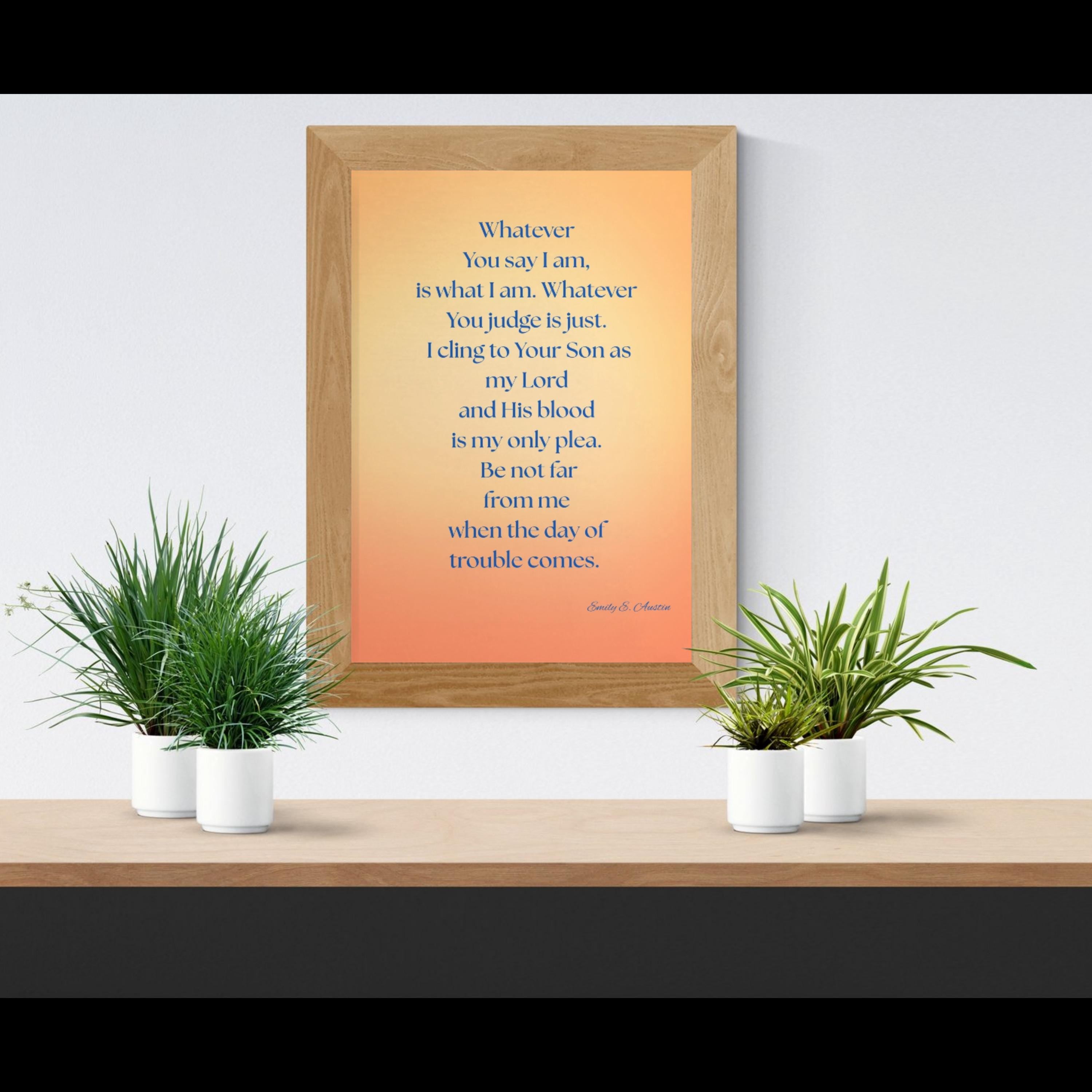 Guided Prayer - Orange Design - Whatever You say I am - Digital Download