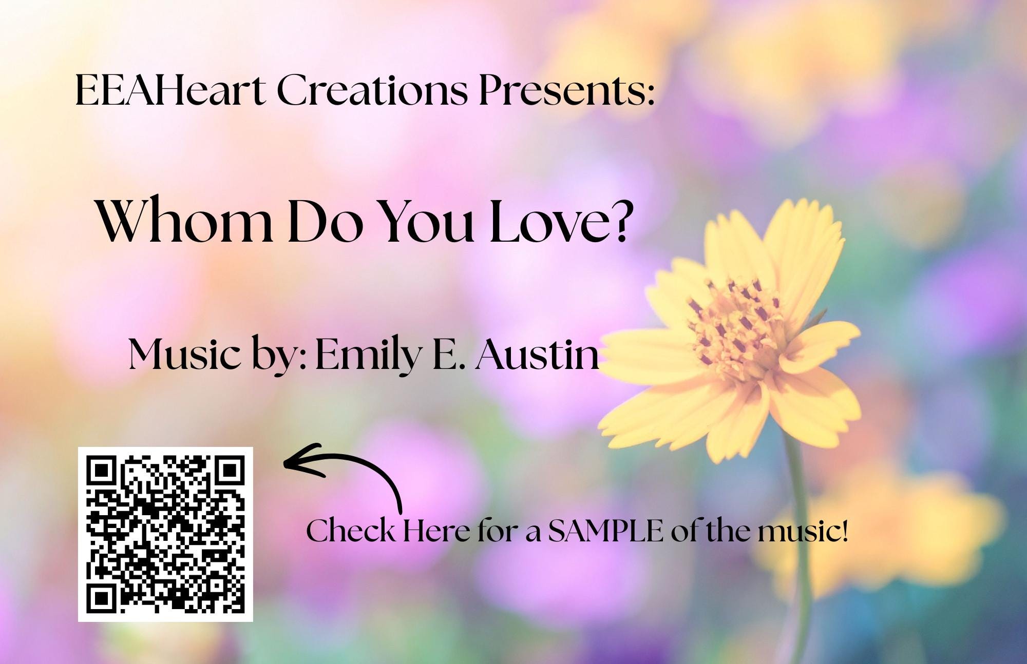 Piano music MP3, Songs from the Heart album, digital download by Emily E. Austin