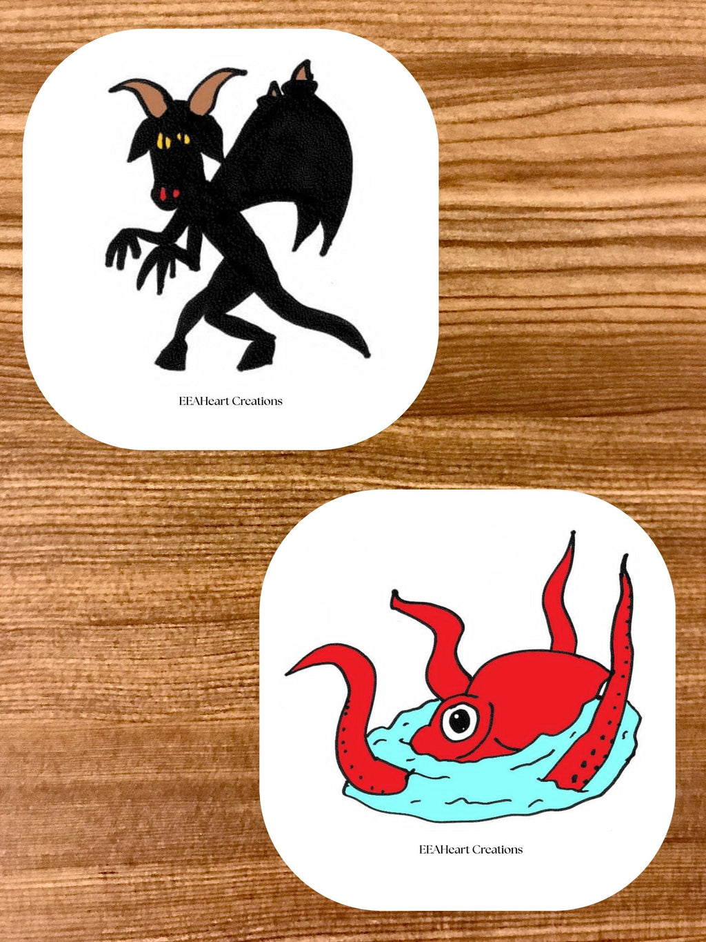 Jake's Cryptid Art Stickers, digital download, decals