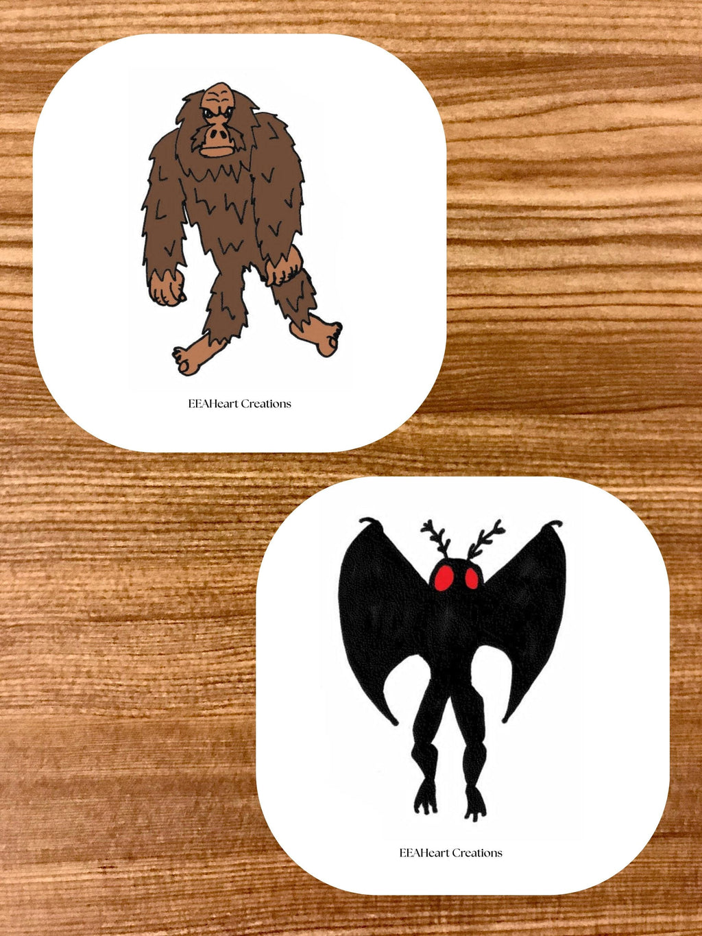 Jake's Cryptid Art Stickers, digital download, decals