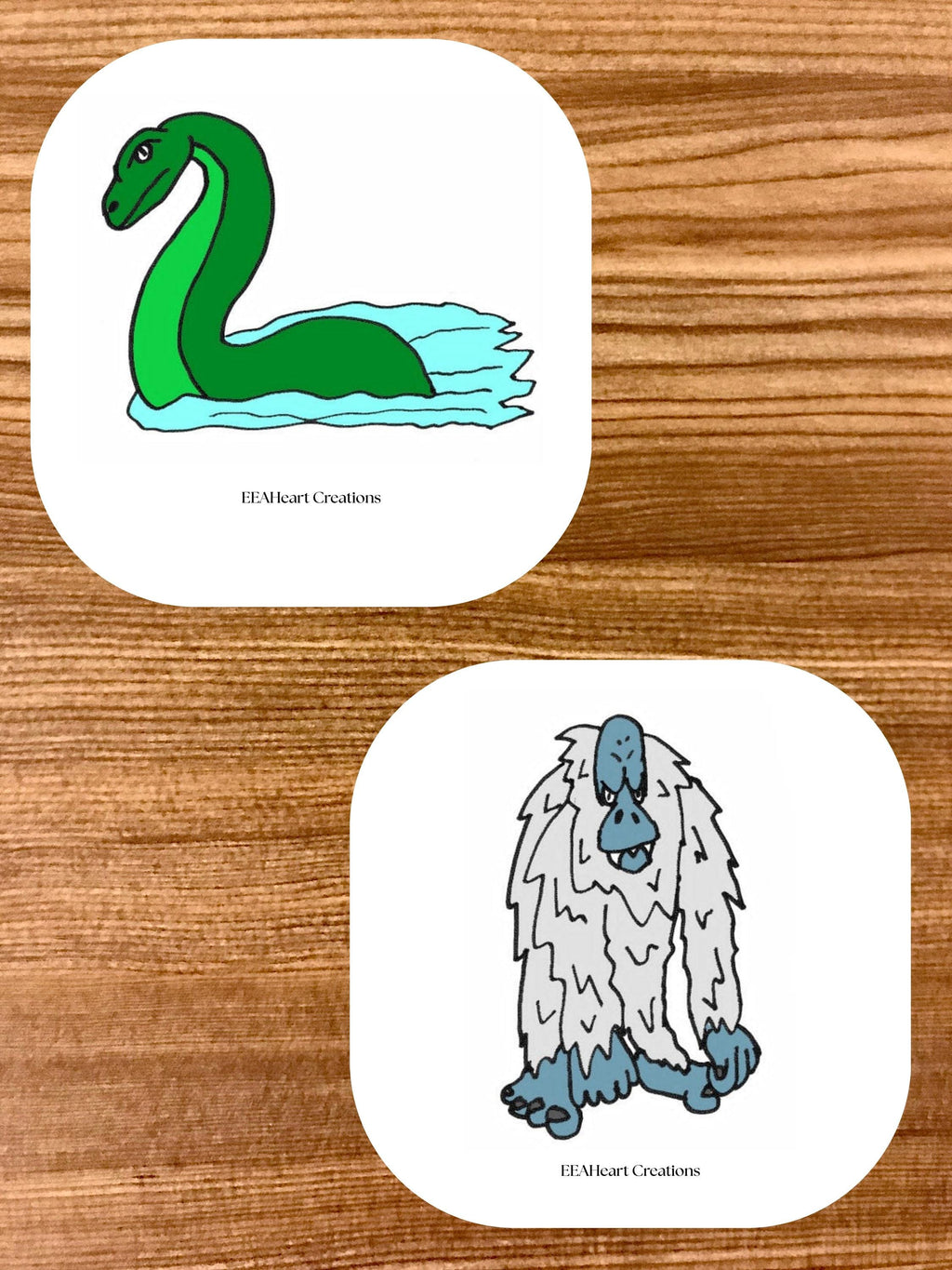 Jake's Cryptid Art Stickers, digital download, decals