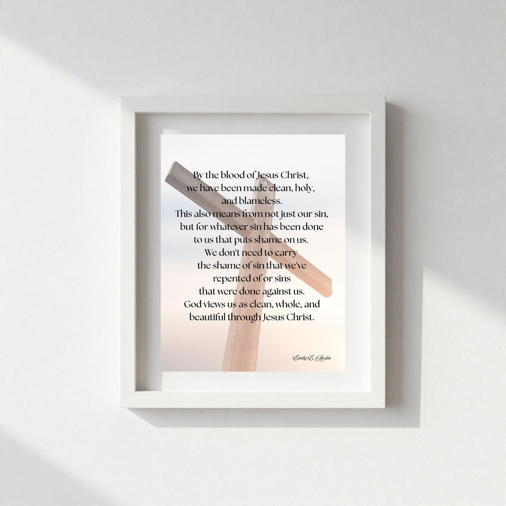 Mindful meditation quote, digital download, God Views Us wall art , Cross design