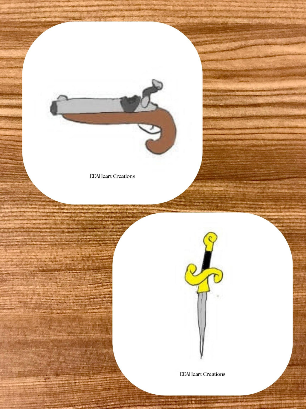 Jake's Pirates Drawing Stickers - Digital Download