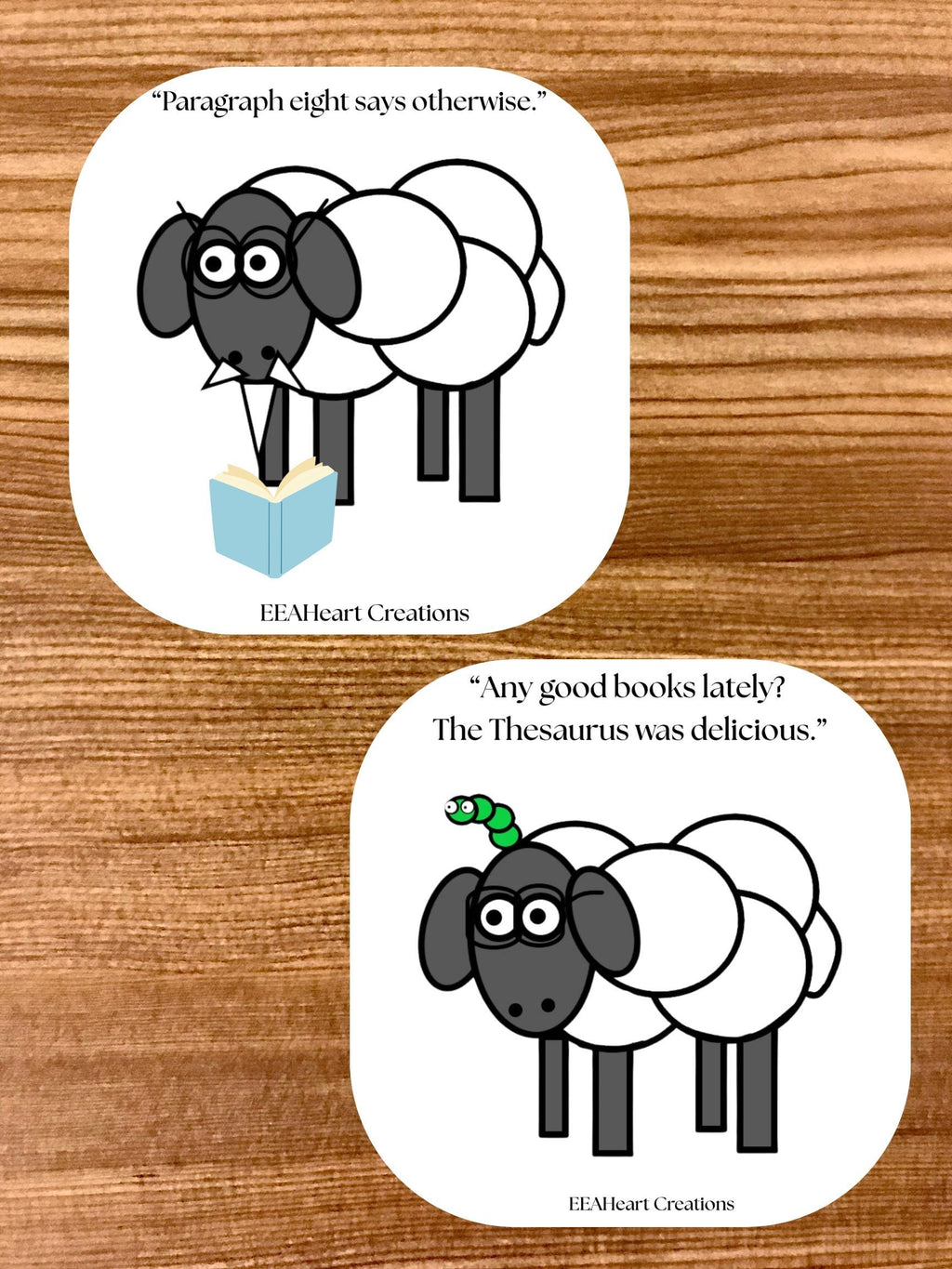 Happy Sheep Stickers - Digital Download
