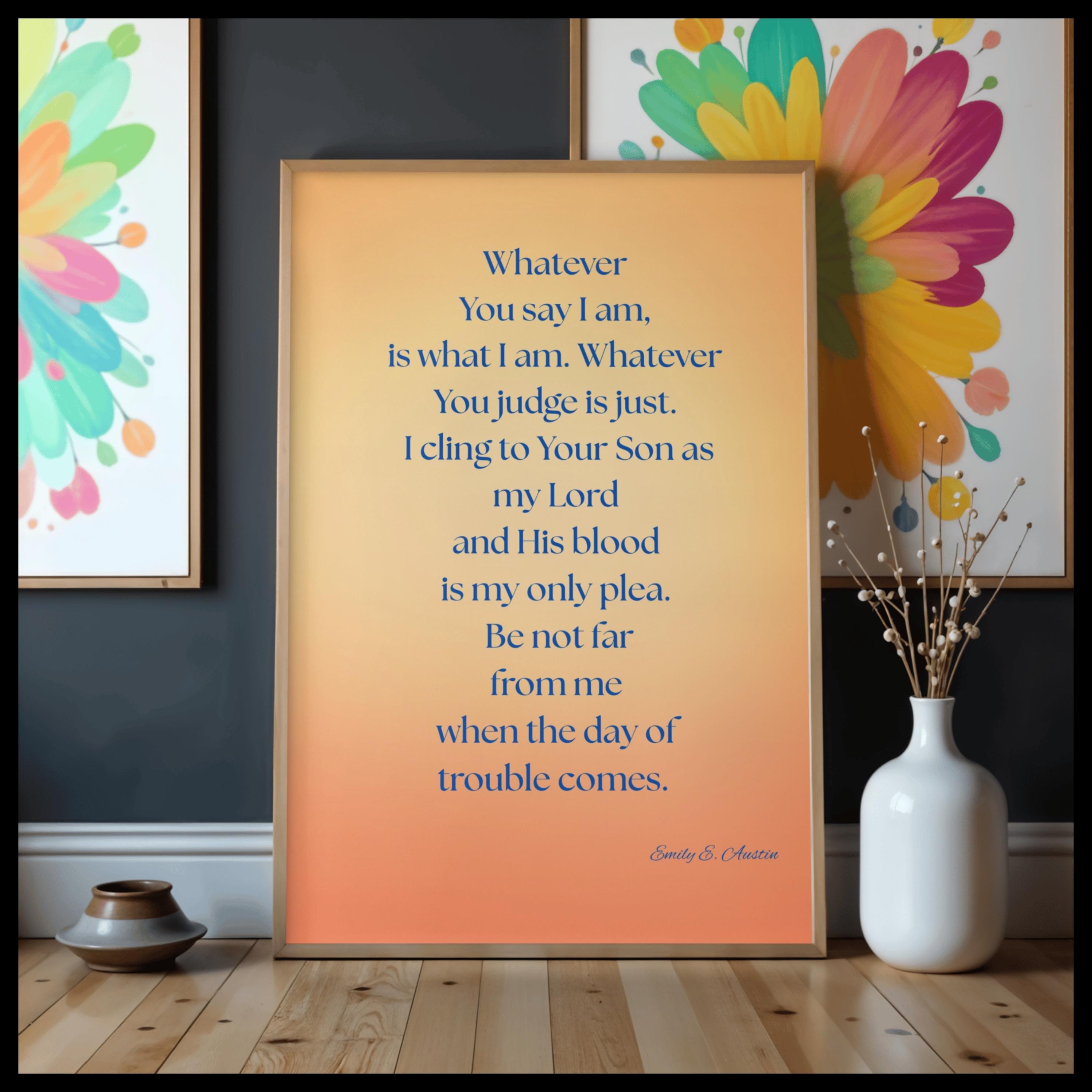 Guided Prayer - Orange Design - Whatever You say I am - Digital Download