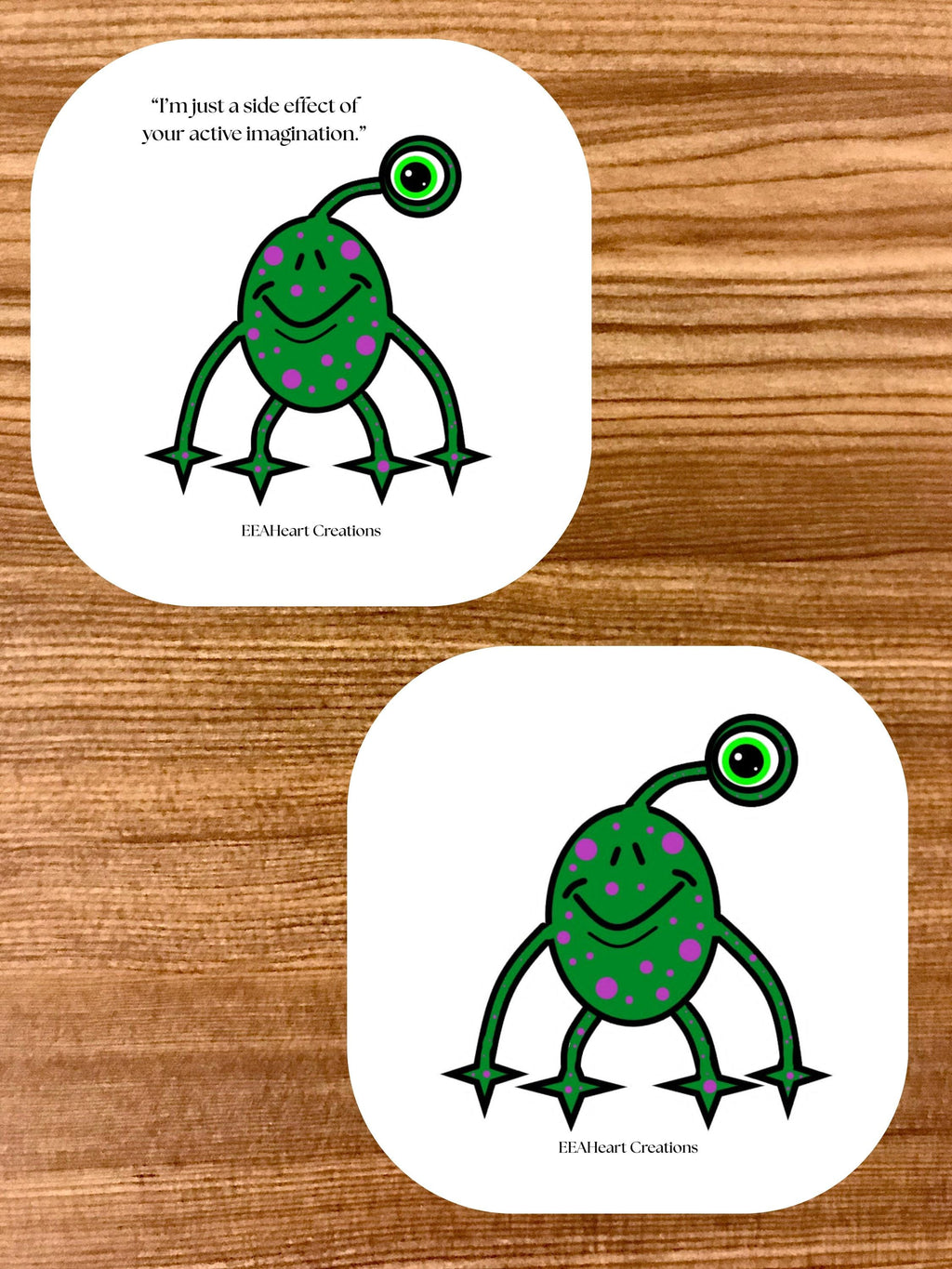 Alien Stickers, digital download, decals, alien art