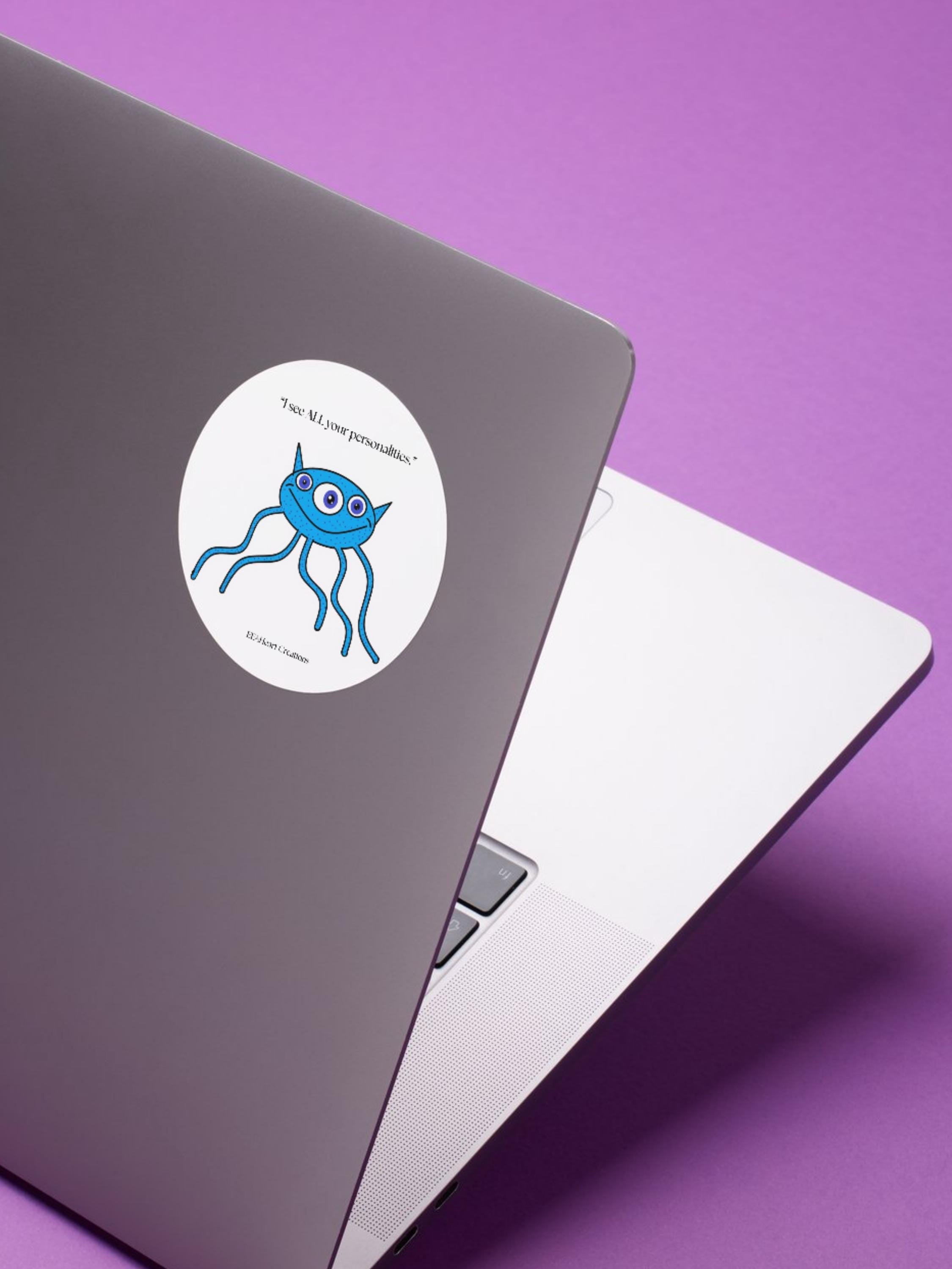 Alien Stickers, digital download, decals, alien art