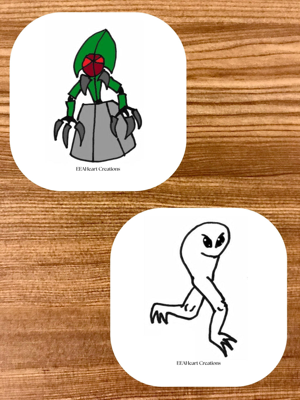 Jake's Cryptid Art Stickers, digital download, decals